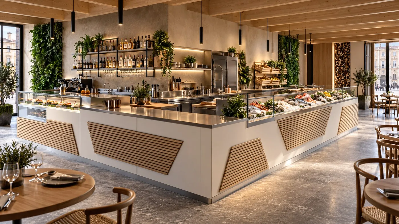 Render progettuale Turn-Key per la gara Human Company