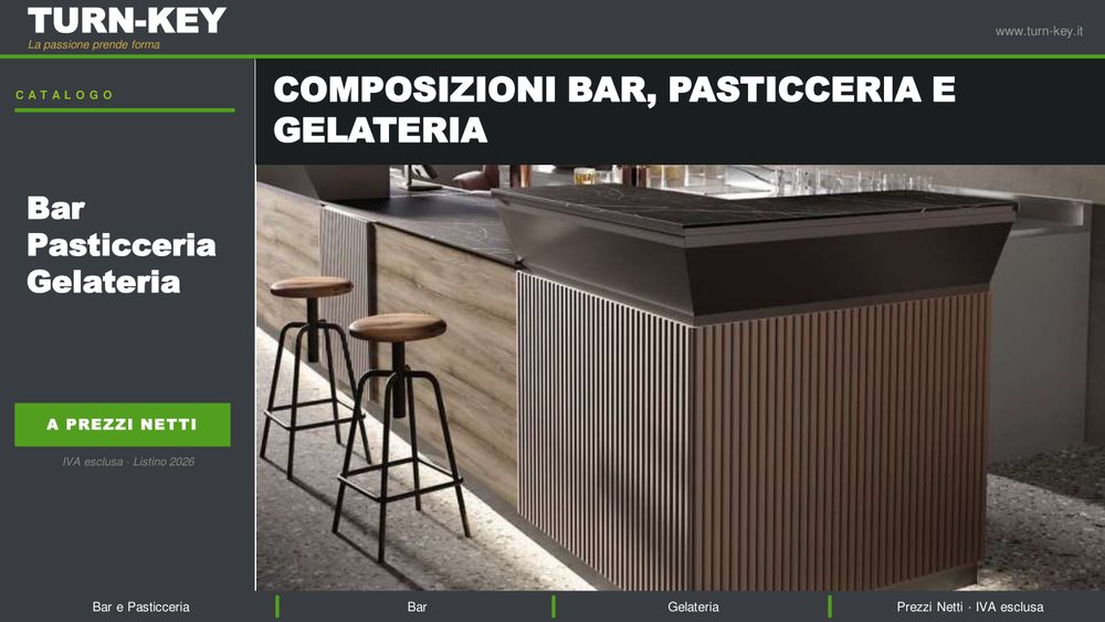Copertina composizioni Turn-Key Bar, Gelateria e Pasticceria 2026