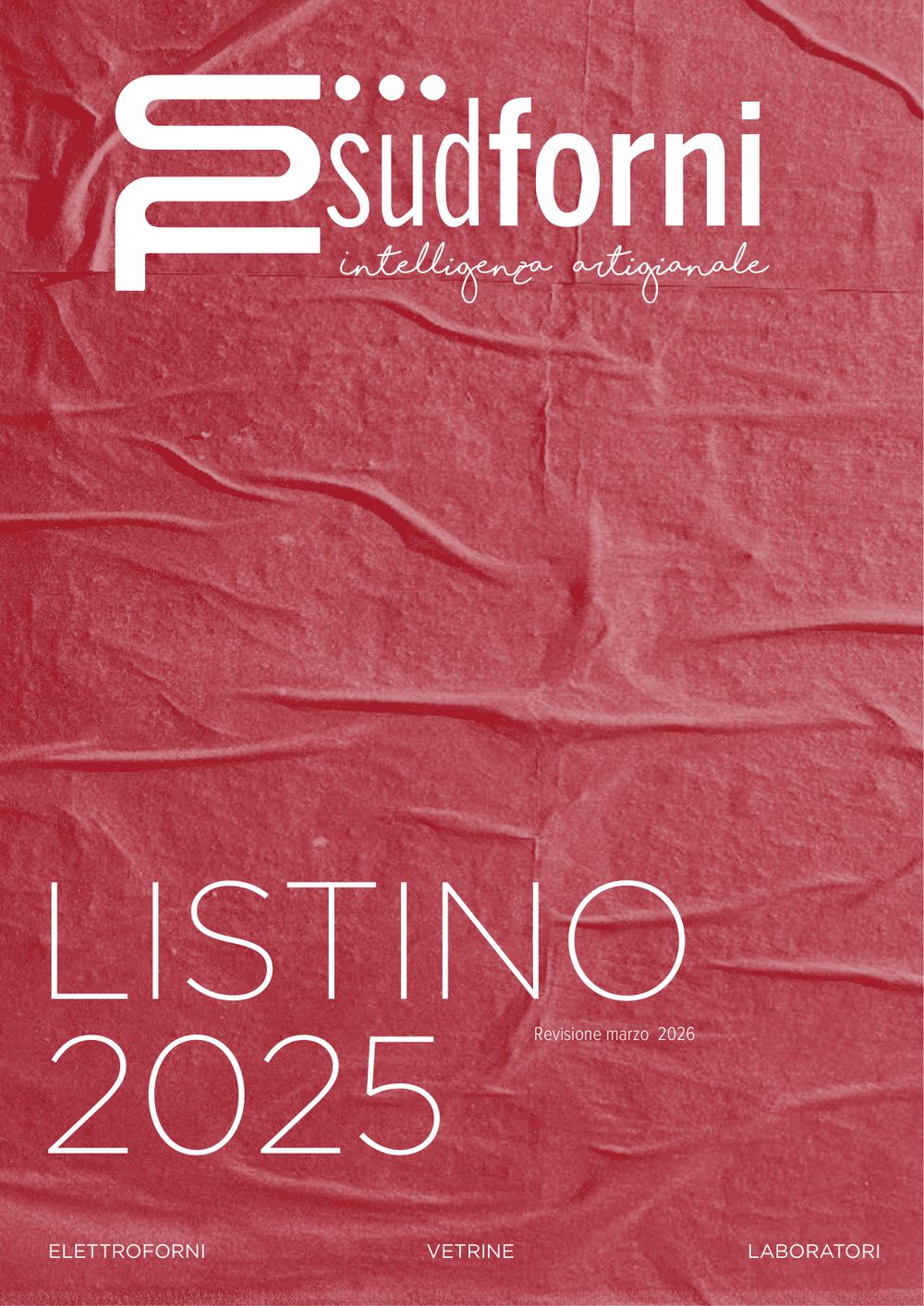 Copertina brochure Sud Forni, forni professionali