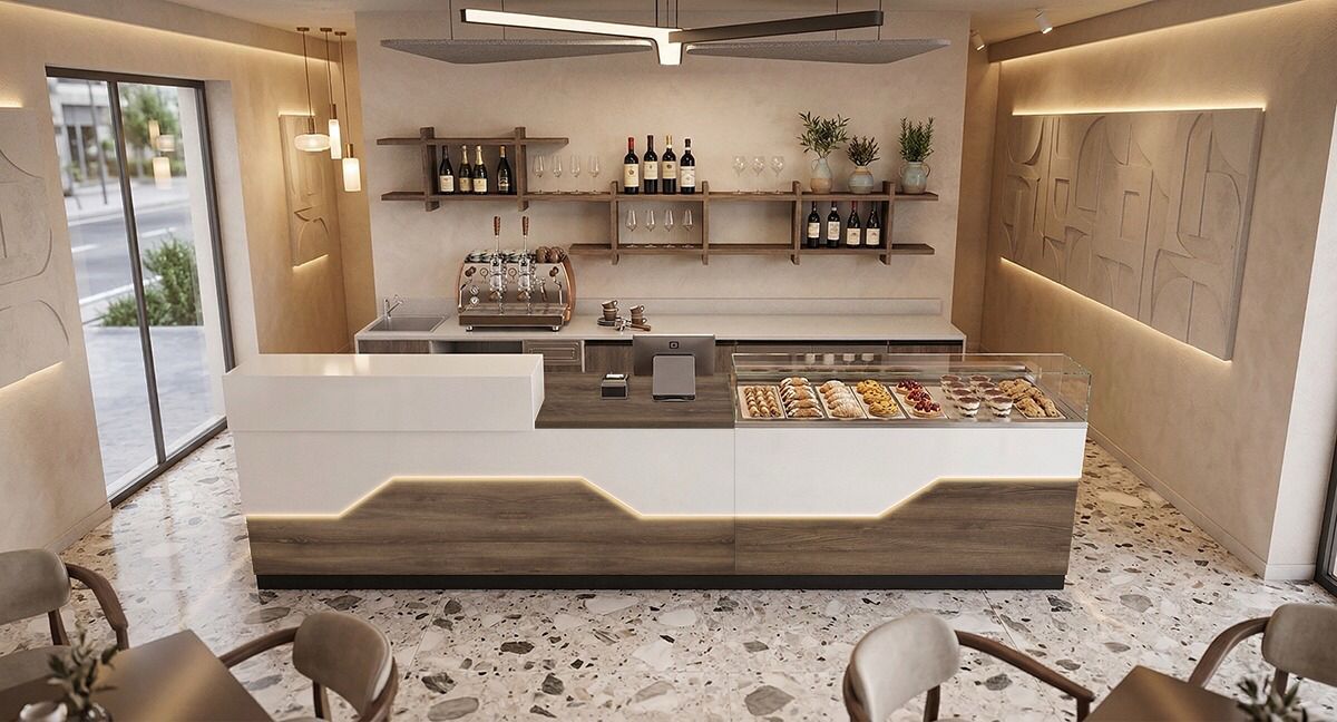 Arredamento pasticcerie chiavi in mano Turn-Key Milano