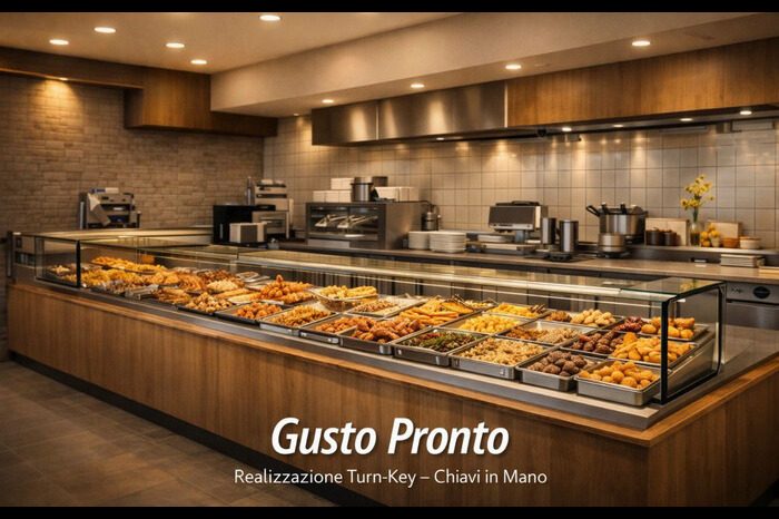 Visual illustrativo Turn-Key: Gusto Pronto (non foto verificata del locale)