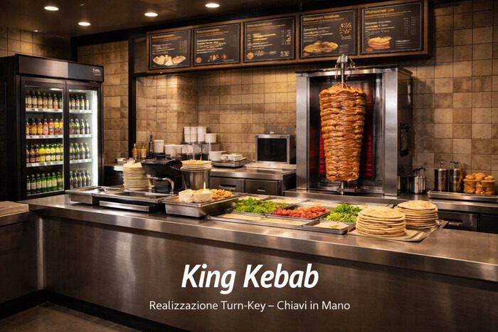 Visual illustrativo Turn-Key: King Kebab (non foto verificata del locale)