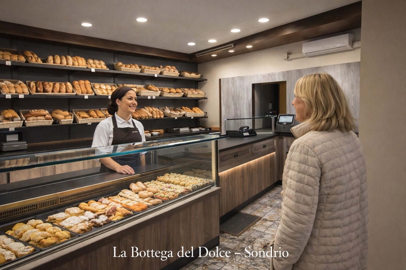 Visual illustrativo Turn-Key: La Bottega del Dolce a Sondrio (non foto verificata del locale)