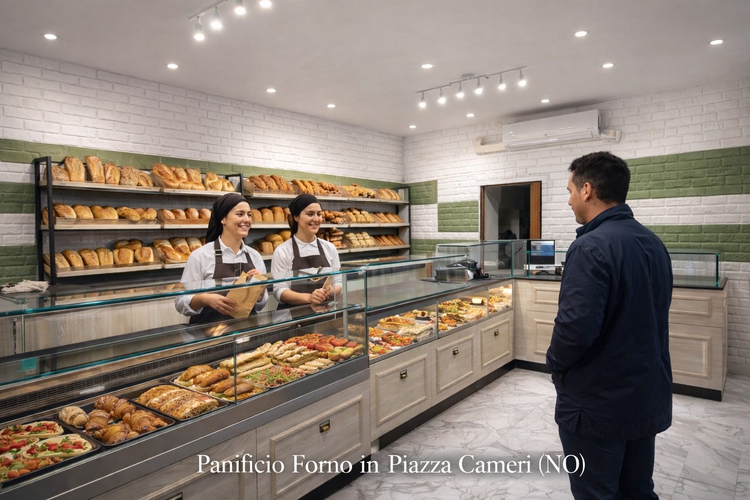 Visual illustrativo Turn-Key: Forno in Piazza a Cameri (non foto verificata del locale)