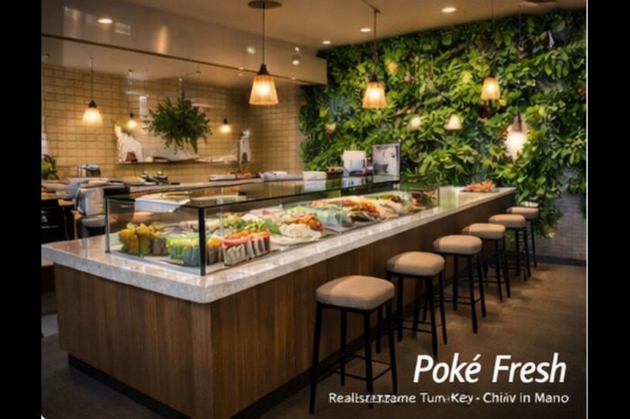 Visual illustrativo Turn-Key: Poké Fresh (non foto verificata del locale)